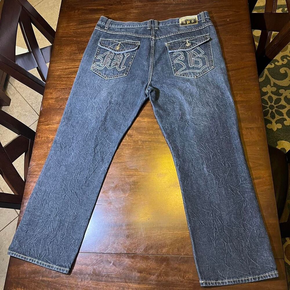Makavelic‎ Dark Wash Blue Jeans Men's 42x32